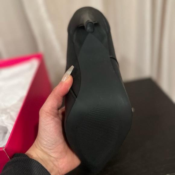Heel Boots Black Size 9 - Picture 5 of 5